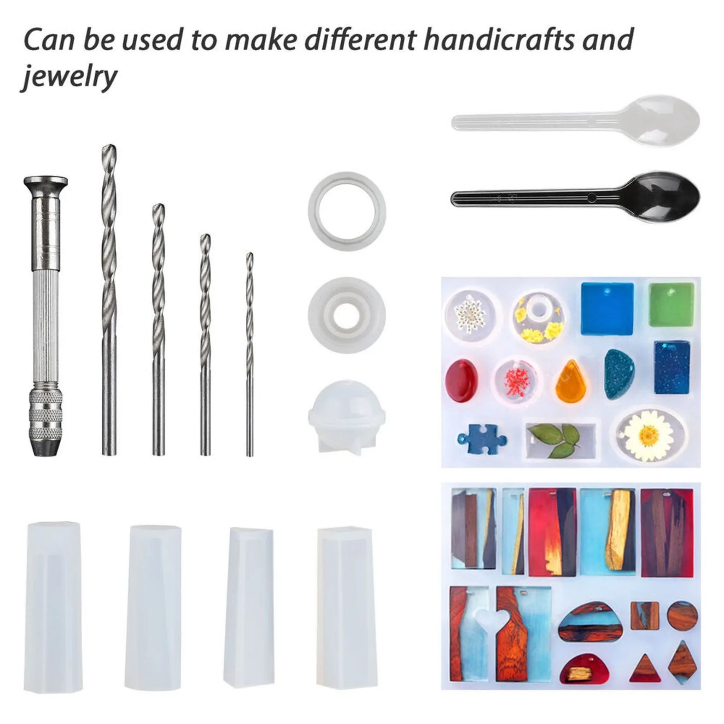 83pcs Resin Casting Silicone Molds, Epoxy Molds