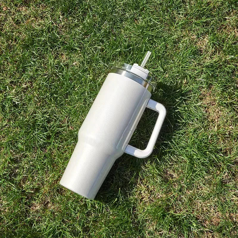 40oz Straw, Coffee, Insulated Cup With Handle