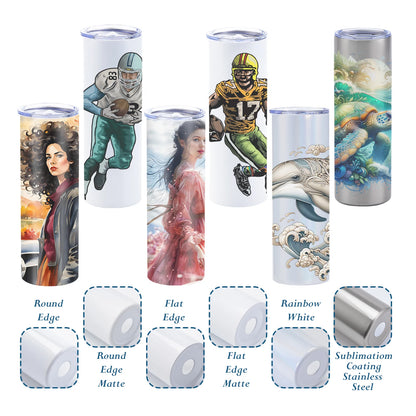 (25) 20 oz. Stainless sublimation Tumblers.