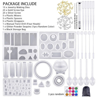 83pcs Resin Casting Silicone Molds,  Epoxy Molds