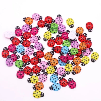 New 30/100pcs Mix Resin Ladybug 9*13mm For Crafts