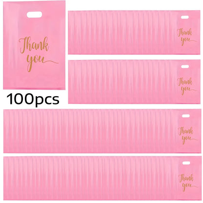 100 gift bags, Business Supplies, Merchandise Bags, Pink