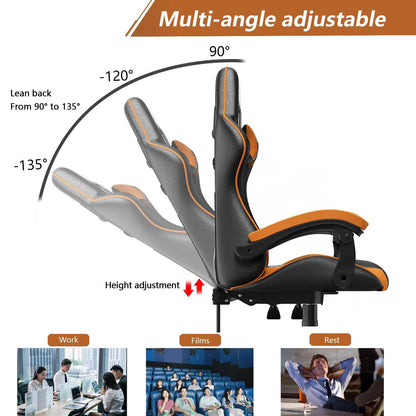 Gaming Chair, Office Chair, Ergonomic, Headrest and Lumbar Support.