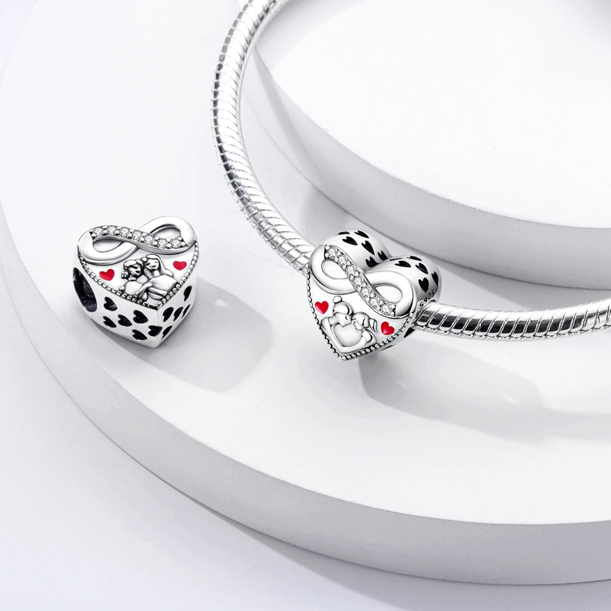 925 Sterling Silver, Charms Fit Original Pandora Bracelets.