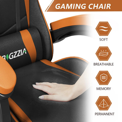 Gaming Chair, Office Chair, Ergonomic, Headrest and Lumbar Support.