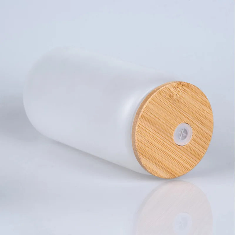 8 Pack Sublimation Blanks, Frosted glass jars.