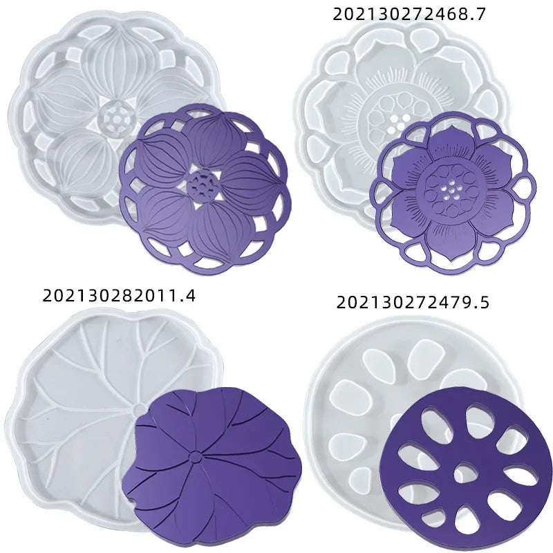 Epoxy Resin Mold , Square, Round, Hexagon Coaster Silicone .