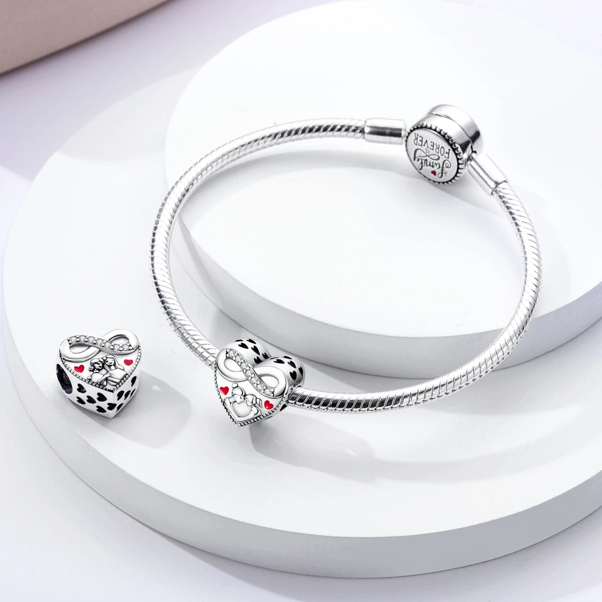 925 Sterling Silver, Charms Fit Original Pandora Bracelets.