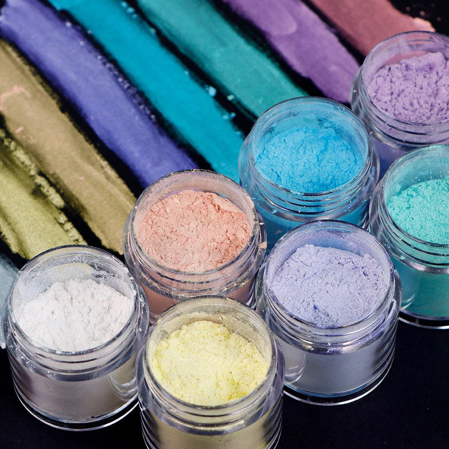 8 Colors 10ml.  Pearl Powder Pigment