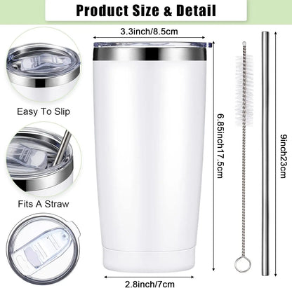 25 Pack Insulated Travel Tumbler, 20 oz. Powder Coated