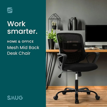 Office Chair, Lumbar support, Black Desk Chairs