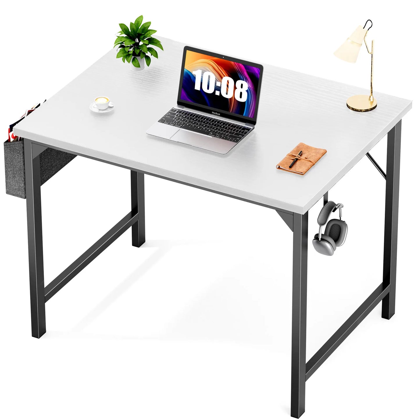 Computer Desk, Gaming Table, Craft Table, Side Storage