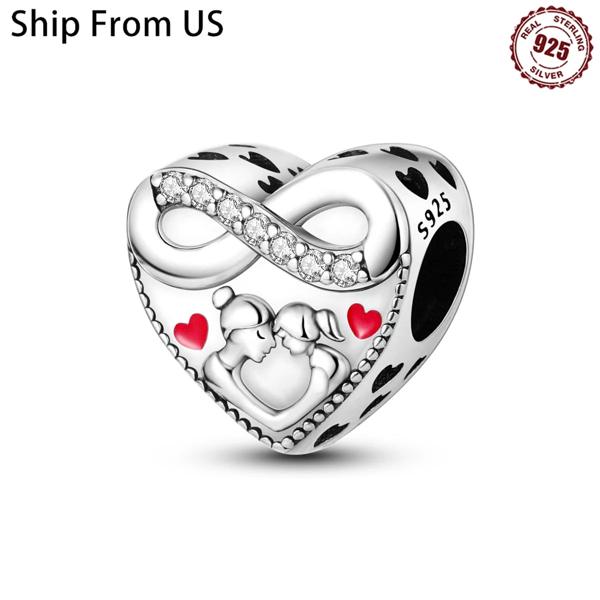 925 Sterling Silver, Charms Fit Original Pandora Bracelets.